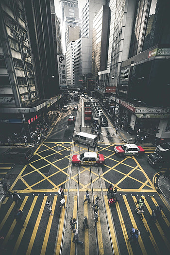 Hong Kong Central, Iconic district, Urban landscape, Impressive backdrop HD phone wallpaper