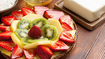 YMMY SWEET BREAKFAST, made, fruits, fresh, cake, cream, home, daxter HD wallpaper