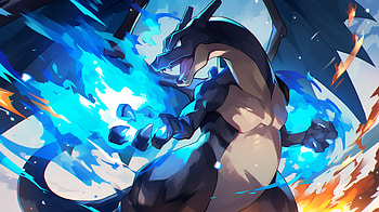 Mega Charizard X Anime, Anime, Pokemon, Mega Charizard X (Pokémon), Mega Evolution (Pokémon) HD wallpaper