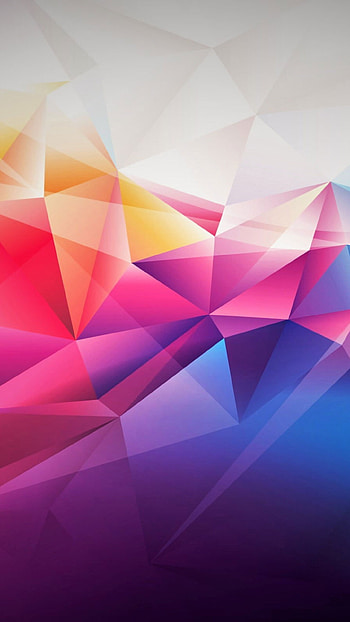 Multicolored geometric shapes, Abstract design HD phone wallpaper
