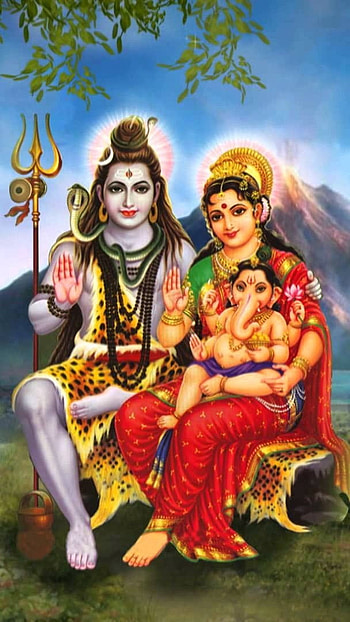 Best Lord Shiva, Nature Background, parvati, blessings HD phone wallpaper