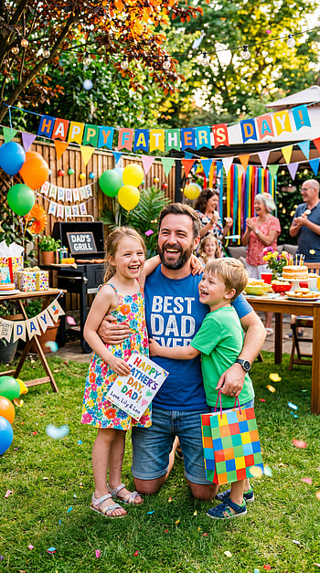 Best Dad Ever | Backyard Father's Day | Dad's Day Celebration | Family Fun for Dad, Party HD phone wallpaper