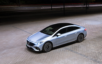 2022, Mercedes-Benz EQS, front view, exterior, electric cars, silver EQS, German cars, Mercedes-Benz HD wallpaper