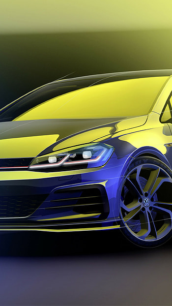 Volkswagen Golf GTI TCR, Concept car, Sports vehicle, Futuristic design HD phone wallpaper