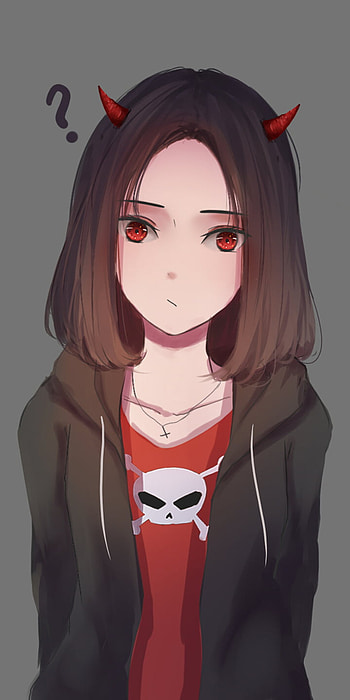 Anime Girl, black hair, Anime, Original HD phone wallpaper