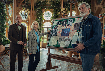The Thursday Murder Club — Sleuth Trio, movie, The Thursday Murder Club, Pierce Brosnan, Helen Mirren, Ben Kingsley HD wallpaper