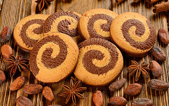 3D abstract biscuits, Playful design, Whimsical creation, Edible art HD wallpaper