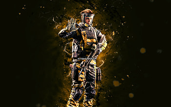 Finka, , yellow neon lights, Tom Clancys Rainbow Six, Rainbow Six Siege, Tom Clancys characters, Finka Rainbow Six HD wallpaper