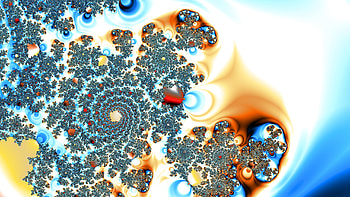 Fractal Art for your - Trippy, blue, psychedelic, trippy, Abstract, fractal, abstract blue HD wallpaper