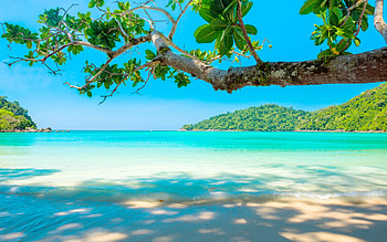 Tropical summer, Waves, Summer, Sea, Sky, Sand HD wallpaper
