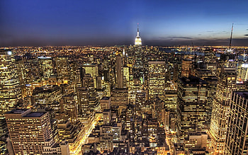 Cities, Night, Manhattan, New, York HD wallpaper