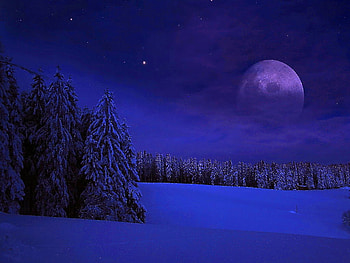 Christmas Night In 3-D, holidays, xmas, christmas HD wallpaper