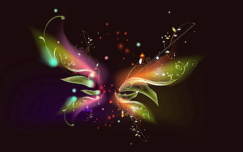 Abstract, Flowers, Patterns, Multicolored, Motley, Petals, Flutter HD wallpaper
