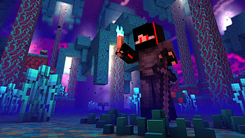 Minecraft game, Sunlit , Blocky world, Pixel paradise HD wallpaper