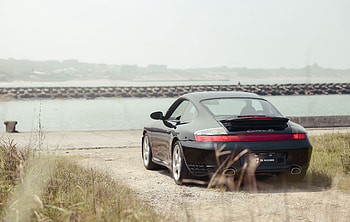 Sports, Porsche, Cars, Car, Machine, Sports Car, Back View, Rear View, Embankment, Quay, Porsche 911 Carrera 4S HD wallpaper