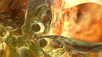 3d Trippy Psychedelic Space Fractal, 3D, space, brown, trippy, Abstract, fractal HD wallpaper