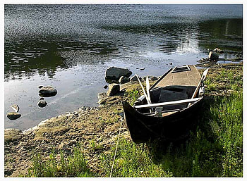 the boat, boat, art , nature, lake HD wallpaper