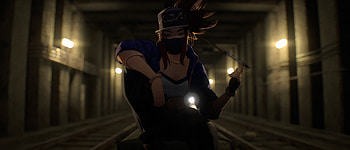 K.DA, mask on face, fan art HD wallpaper