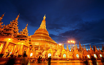 Shwedagon Pagoda, Yangon 1024, , Cultural icon HD wallpaper