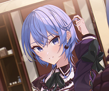 Hoshimachi Suisei, hololive, Hoshimachi Suisei, Anime, Virtual Youtuber HD wallpaper