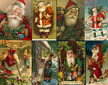 Father Christmas 1, ONick, toys, christmas, tree HD wallpaper