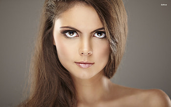 doll face, face, girl, doll, brunette HD wallpaper