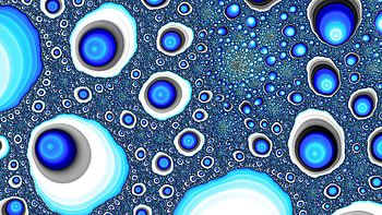 Fractal Art for your - Trippy, cyan, white, blue, psychedelic, trippy, Abstract, fractal, abstract blue HD wallpaper