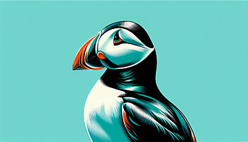 Elegant Puffin, puffin, bird, illustration, Wildlife, artistic HD wallpaper