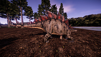 Stegosaurus skin, Jurassic World Evolution game, Unique customization, Virtual world HD wallpaper