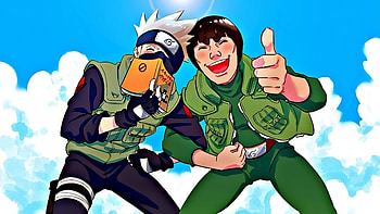 Kakashi & Guy (Naruto), Kakashi Hatake, Might Guy, Anime, Naruto HD wallpaper