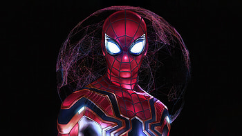 Spiderman With Great Power, spiderman, superheroes, artwork, art, digital-art, pixiv HD wallpaper