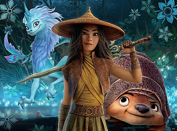 Raya and the last dragon 2021, girl, disney, fantasy, raya and the last dragon, movie HD wallpaper