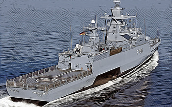 Braunschweig, F260, , German frigate, vector art, Braunschweig drawing, creative art, Braunschweig art, vector drawing, abstract ships, ships drawings, German Navy, Braunschweig F260, FGS Braunschweig HD wallpaper