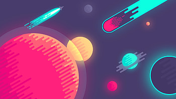 Space Colorful Minimalism, space, minimalism, artist, colorful HD wallpaper