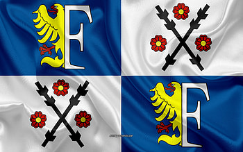 Flag of Frydek-Mistek, Czech Republic, , silk texture, Frydek-Mistek flag, Czech cities, Frydek-Mistek HD wallpaper