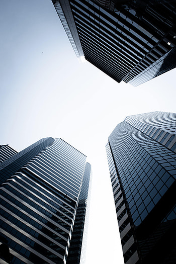 Sky, Architecture, Building, Miscellanea, Miscellaneous, Skyscrapers, Modern, Up To Date HD phone wallpaper