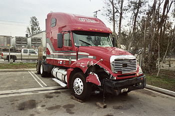 OOPS, ouchie, wrecked, outside, big, truck HD wallpaper