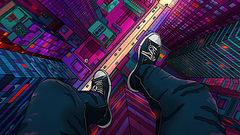 Living On The Edge, artist, artwork, digital-art HD wallpaper