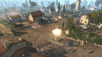 Men of War II Explosive Battle Scene, video game, Men of War II HD wallpaper