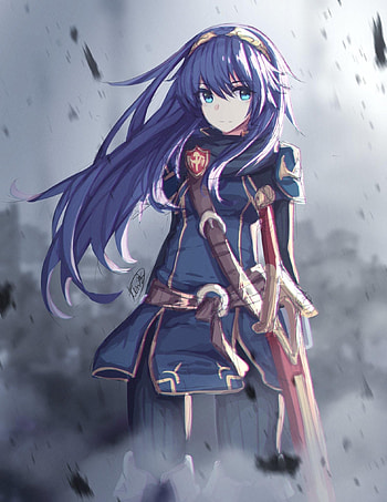 Lucina in the battlefield, Emblem's heroic character, Emblem warriors, Unforgettable battles HD phone wallpaper