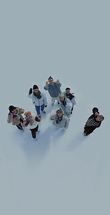 Stray Kids :), nature, snow, straykids, people HD phone wallpaper