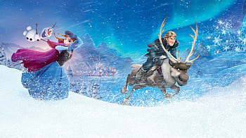 Anna, Sven, and Olaf, Kristoff (Frozen) HD wallpaper