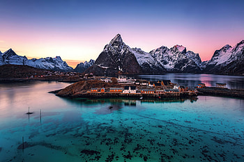 Norway Sunrises And Sunsets Mountains , sunrise, sunset, nature, mountains HD wallpaper
