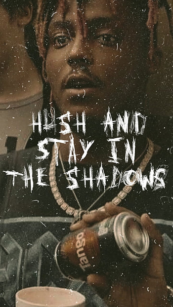 Juice wrld shadows, music, lean, artist, edit, juice wrld, text, rapper HD phone wallpaper
