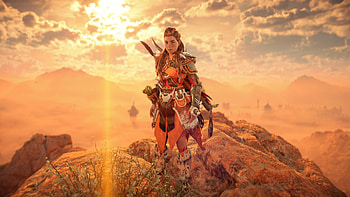 Aloy in the Desert, Horizon Forbidden West, Aloy (Horizon Series), PlayStation 5 HD wallpaper