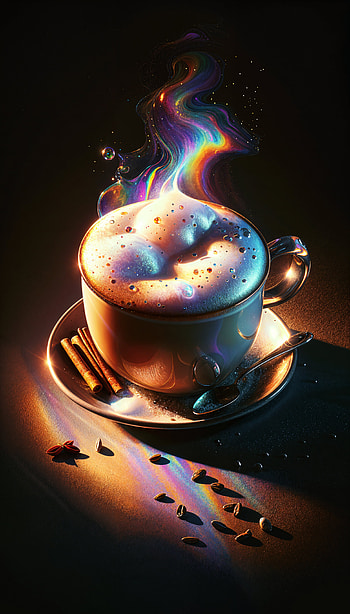 Pumpkin Spice Latte: A Cozy , coffee, cup, steam, colorful HD phone wallpaper