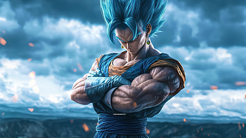 Goku Armed And Ready, goku, artwork, anime, ai, digital-art, art, artist HD wallpaper