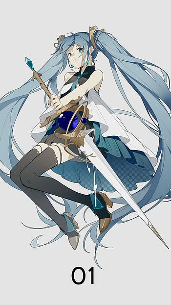 Hatsune Miku, Anime, Vocaloid HD phone wallpaper