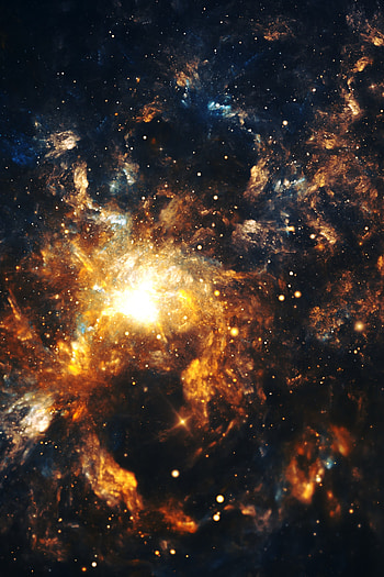 Abstract, Shining, Bright, Sparks, Fractal, Flash, Chaos HD phone wallpaper
