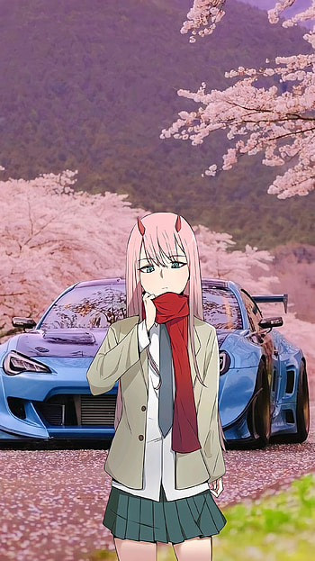 Zero Two beeing segzi, Cars, Anime, Zero Two HD phone wallpaper